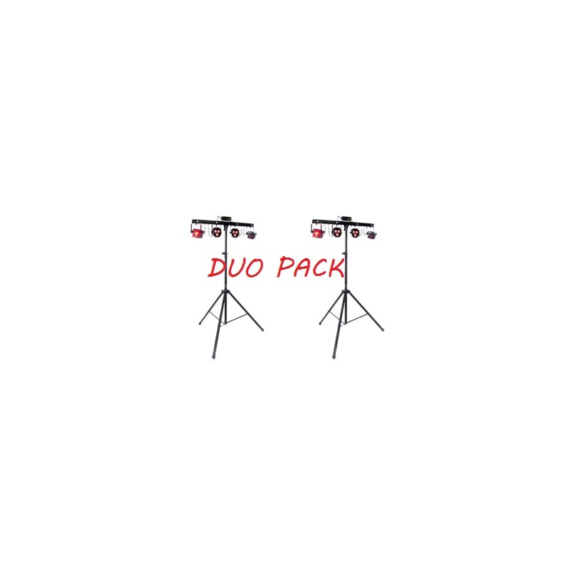 DUO Pack Lumière premium "FX" Laser,Derby,Spot,Strobe